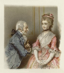 رسم توضيحي لمدرسة فضيحة (chromolitho) بواسطة لوسيوس روسي