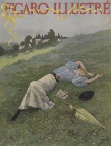 ربيع. غلاف لو فيغارو إيلوستريمايو 1896 بواسطة لوسيوس روسي