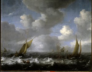 القوات البحرية. اللوحة بواسطة Ludolf Backhuysen (1631-1708) Ec. هول. بواسطة لودولف الأول باكهويسن
