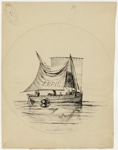 تصميم لوحة ل E. Leveille بواسطة لودوفيك نابليون ليبيك