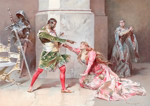 رسم توضيحي لـ عطيل شكسبير (chromolitho)