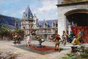 المبارزة الهزلية ، 1885 بواسطة لودوفيكو ماركيتي