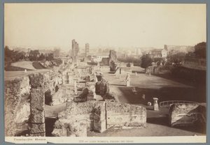 أطلال القصور الإمبراطورية على تل بالاتين في روما Aedes Pubblica ، Palazzo dei Cesari (العنوان على الكائن)