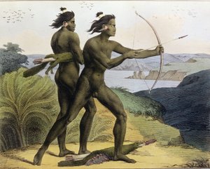 الصيد في خليج سان فرانسيسكو ، من "Voyage Pittoresque Autour du Monde" ، محفور بواسطة Jean Augustin Franquelin (1798-1839) تم نشره عام 1822 بواسطة لودفيج شوريس