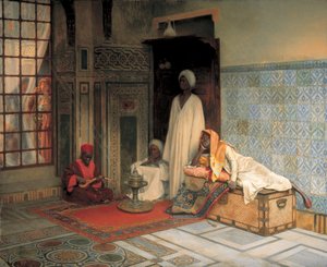 حراس الحرم (زيت على لوح) بواسطة لودفيج الألمانية