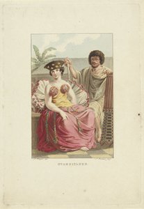 سكان جزيرة Otaheite (تاهيتي) Otaheitans (العنوان على الكائن) بواسطة جاك كويبر