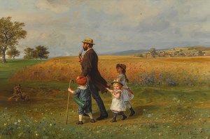 المشي يوم الأحد. 1889 بواسطة لودفيج كناوس