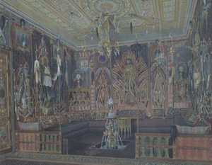 الغرفة التركية الآسيوية في القصر الكبير في Tsarskoye Selo