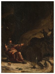 شمال ترانسبت ، مذبح سان روكو 1635 ، 45 ، جينوفسينو 1645 ، سان روكو زارها المعارض في الصحراء ، رسمت أسفل اليمين بواسطة لويجي ميرادوري