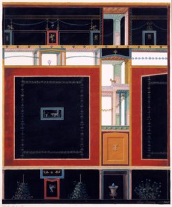 زخارف حائطية من منزل Aulus Vettius ، Pompeii ، c.36-39 م ، 1897 بواسطة لويجي بزاني