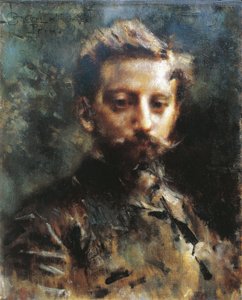 صورة بريمو ليفي ، 1880 (زيت على قماش) بواسطة لويجي كونكوني