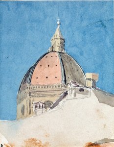 قبة كنيسة سانتا ماريا ديل فيوري ، فلورنسا (Watercolor بواسطة لويجي جاريبو