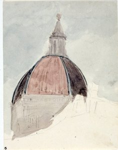 قبة كنيسة سانتا ماريا ديل فيوري ، فلورنسا (Watercolor