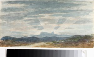 منظر طبيعي ، مؤثرات ضوئية (ألوان مائية ، قبل 1825) بواسطة لويجي جاريبو