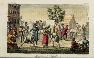 عظام المفصل. رسم توضيحي من العرف القديم والحديث أو تاريخ الحكومة بقلم جوليو فيراريو ، 1831