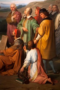 انتصار الحقيقة. تفاصيل علماء الفلك. 1847 (زيت على قماش)
