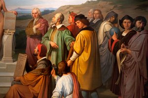 انتصار الحقيقة ، تفاصيل علماء الفلك. 1847 (زيت على قماش)