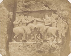 الإغاثة الأساسية في Nakshi Rustam ، 1858. بواسطة لويجي بيسشي