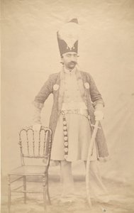 Naser al-Din Shah, ca. 1852-55.  بواسطة لويجي بيسشي