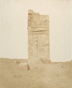 روين على الشرفة الثالثة ، برسيبوليس ، 1858. بواسطة لويجي بيسشي