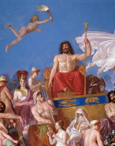 Council of the Gods on the Olympus - Detail of the Vault of the Hall of the Iliad by Luigi Sabatelli (1772-1850) 1819-1825 Florence, Palazzo Pitti