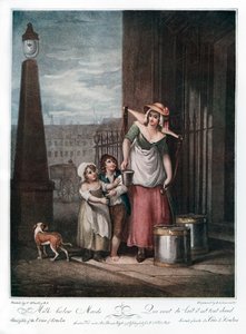 الحليب تحت الخادمات ، 1793. بواسطة لويجي شيافونيتي