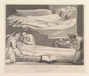 وفاة العجوز الطيب ، من القبر ، قصيدة روبرت بلير ، 1 مارس 1813. بواسطة لويجي شيافونيتي