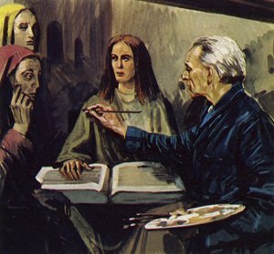 تمكّن فان ميجرين من إثبات تزويره للوحات (الطباعة الحجرية الملونة)