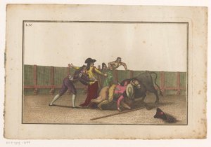 سقط بيكادور عن حصانه Coleccion de las Principales suertes de una corrida de toros (عنوان السلسلة) مجموعة من أهم المناورات في مصارعة الثيران (عنوان المسلسل)