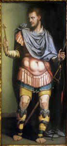 سان سيباستيان (شهيد القرن الثالث). رسم لويس دي فارغاس (1505-1567). متحف الفنون الجميلة في إشبيلية ، إسبانيا. بواسطة لويس دي فارغاس