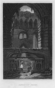 الجزء الداخلي من Lanercost Priory ، كمبرلاند (نقش) بواسطة لوقا (بعد) كلينيل