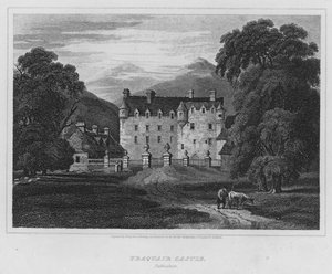 قلعة Traquair ، Peebleshire (نقش)