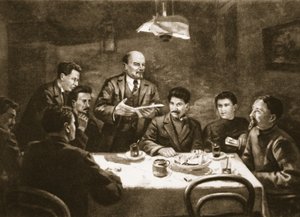 اجتماع اللجنة المركزية للحزب البلشفي ، 23 أكتوبر 1917 (ليتو) بواسطة لوبوف (سمة إلى)