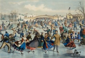 سنترال بارك ، وينتر - The Skating Pond ، ١٨٦٢. بواسطة ليمان ويتمور أتواتر