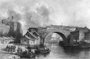 البوابة الغربية لـ Ching-keang-foo Zhenjiang ، الصين ، 21 يوليو 1842 c1857.