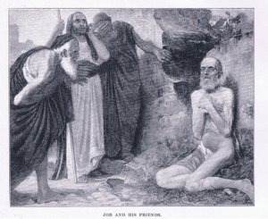 أيوب وأصدقاؤه ، من مجلة الفن 1893 ، كاسيل وشركاه بواسطة M. Lavergne