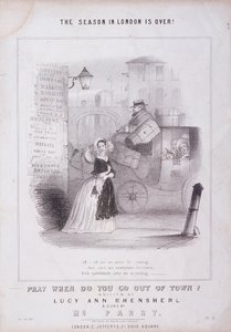 لندن بريدج وارف ، لندن ، c1840