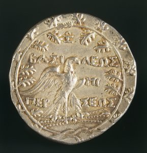 Tetradrachm of King Perseus of Macedon, minted in Pella, Kingdom of Macedonia, reverse, c.179-168 BC (silver) بواسطة المقدونية
