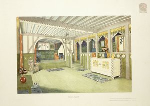 غرفة الموسيقى ، جزيرة مان ، حوالي 1901 (طباعة حجرية ملونة) بواسطة ماكاي هيو (بعد) بيلي سكوت