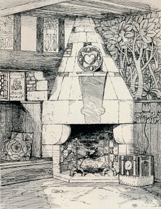 مدفأة زاوية ، c1895 ، 1896
