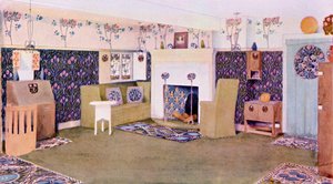 تصميم لغرفة الرسم في Falkewood ، c.1906