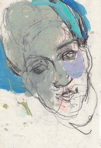 كراسة الرسم 29، 2025 (طلاء تمبراً، فحم على ورق)