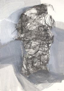 الجذع 6، 2022 (فحم على ورق)