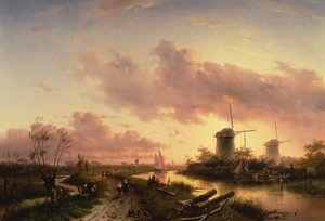 مصب نهر بأرقام ترميم قارب ، القرن السابع عشر بواسطة Maerten Fransz van der Hulst