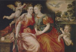 رمزية السلام والعدل بواسطة Maerten Vos de