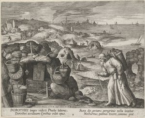 القديس دوروثيوس في غزة ناسك ، 1600. بواسطة Maerten Vos de