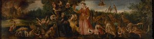 تجربة القديس أنطونيوس ، 1585-1590. بواسطة Maerten Vos de