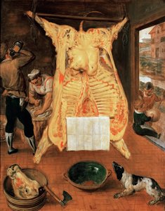 لو بوف أباتو - الثور المذبوح - مارتن فان كليف (فان كليف) ، الأكبر (1527-1581). زيت على خشب