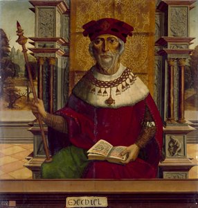 النبي حزقيال ، ج. 1525 بواسطة Maestro de Becerril