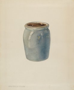 جرة مربى الفخار ، ح. 1938.